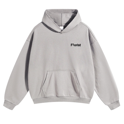 Florist Pattern Unisex Casual Anime Print Hoodie-moweekender