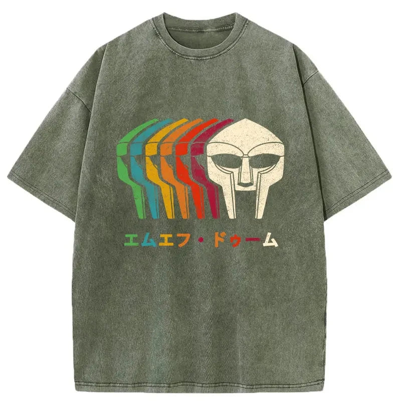 Retro MF Doom Washed Vintage T-Shirt-moweekender