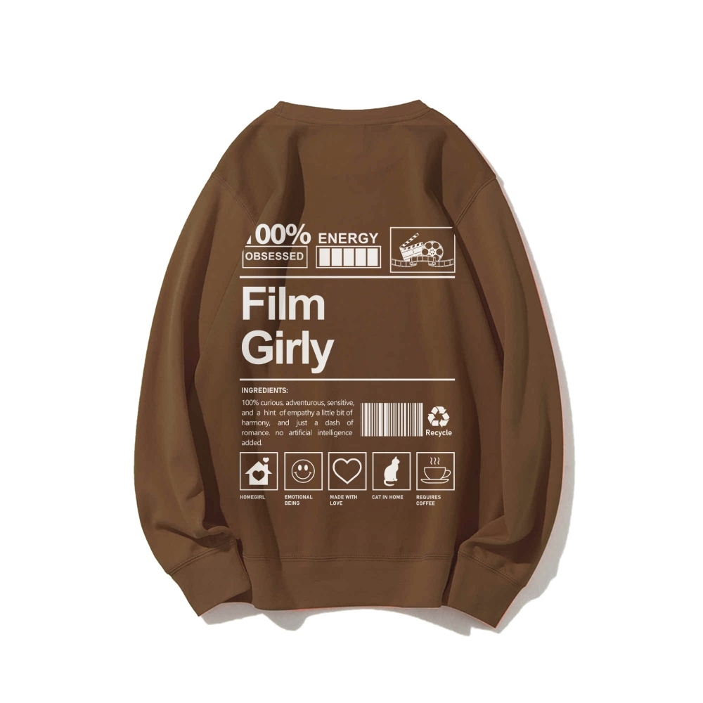 Film Giry Casual Crewneck Sweatshirt-moweekender