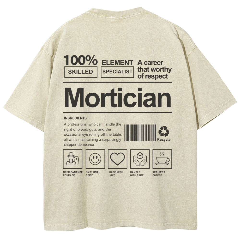 Mortician Unisex Fit Washed T-Shirt-moweekender