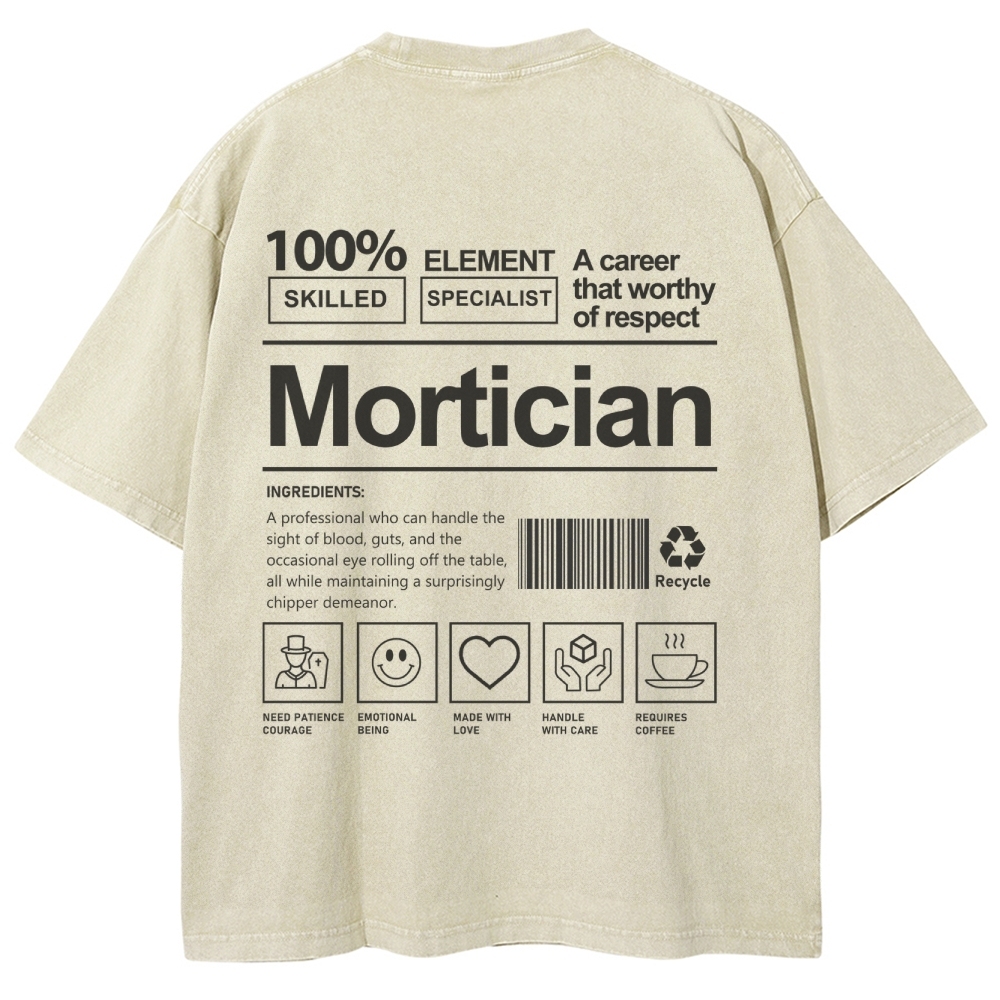 Mortician Unisex Fit Washed T-Shirt-moweekender