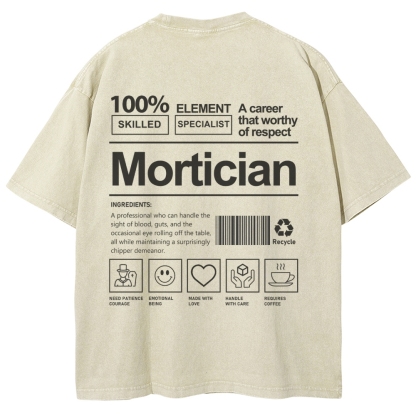Mortician Unisex Fit Washed T-Shirt-moweekender