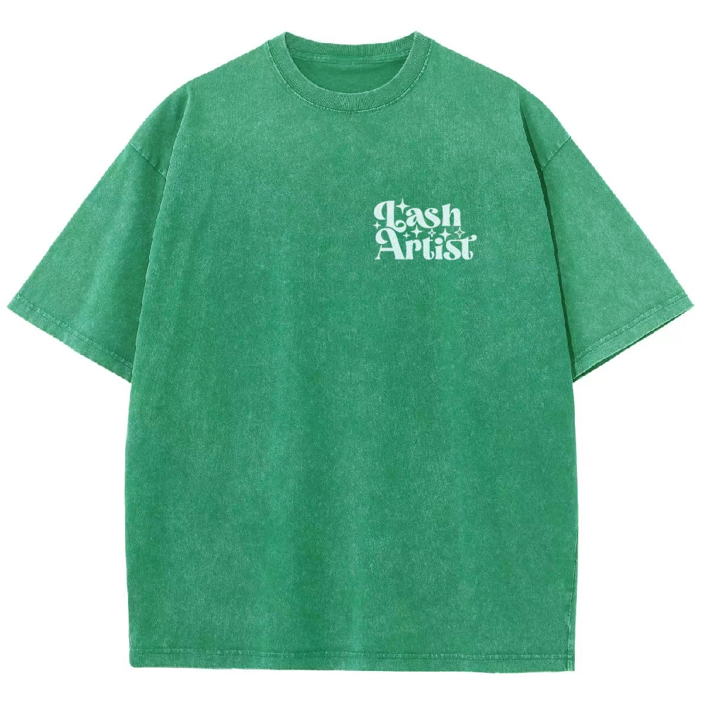 Lash Artist Vintage Snowflake Washed T-Shirt-moweekender