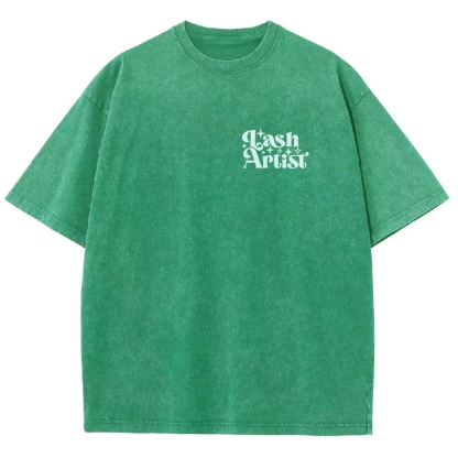 Lash Artist Vintage Snowflake Washed T-Shirt-moweekender