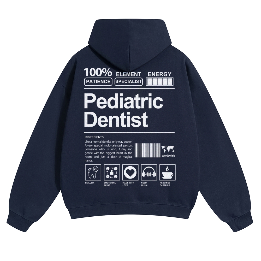 Pediatric Dentist Solid Color Hoodie-moweekender