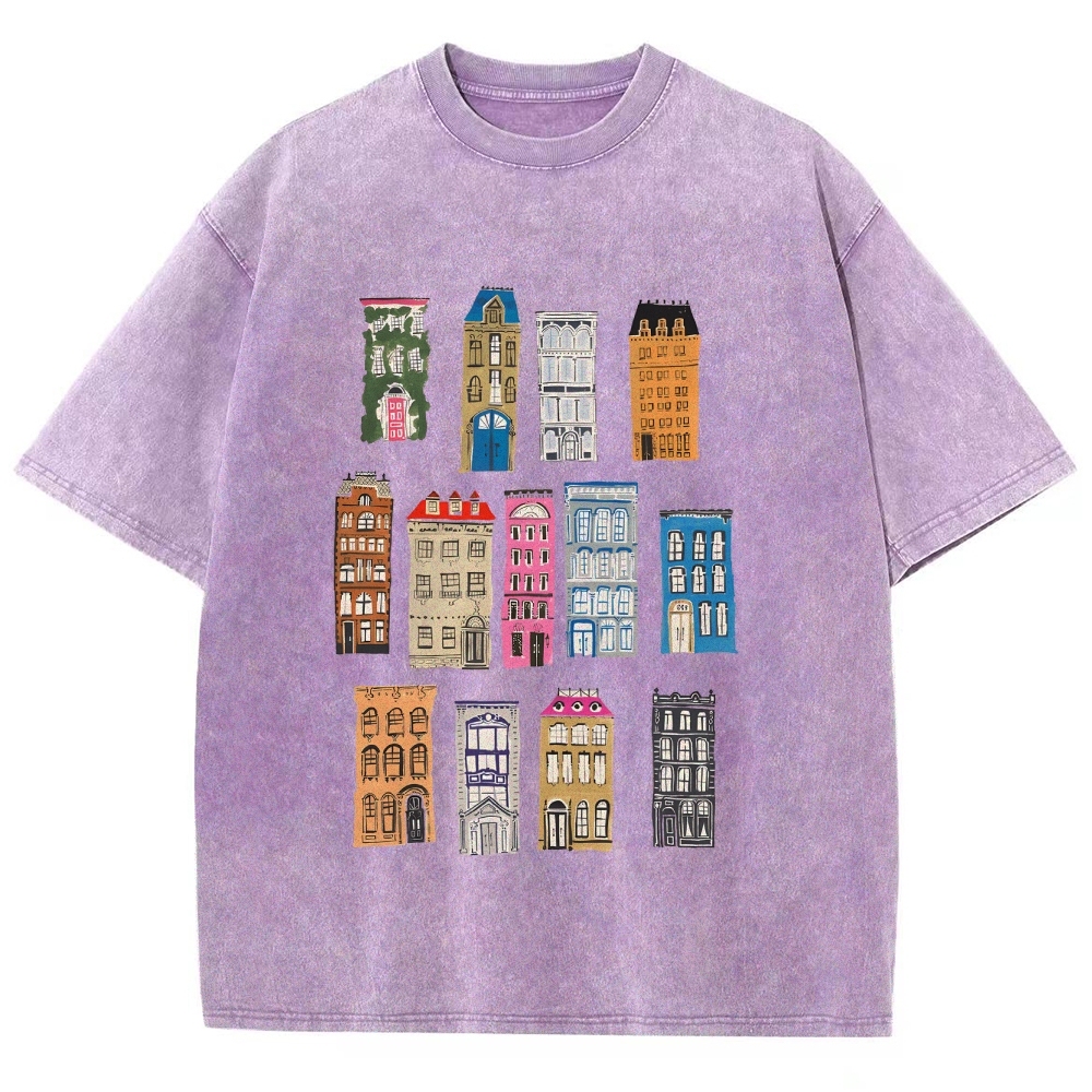 architecture Unisex Fit Washed T-Shirt