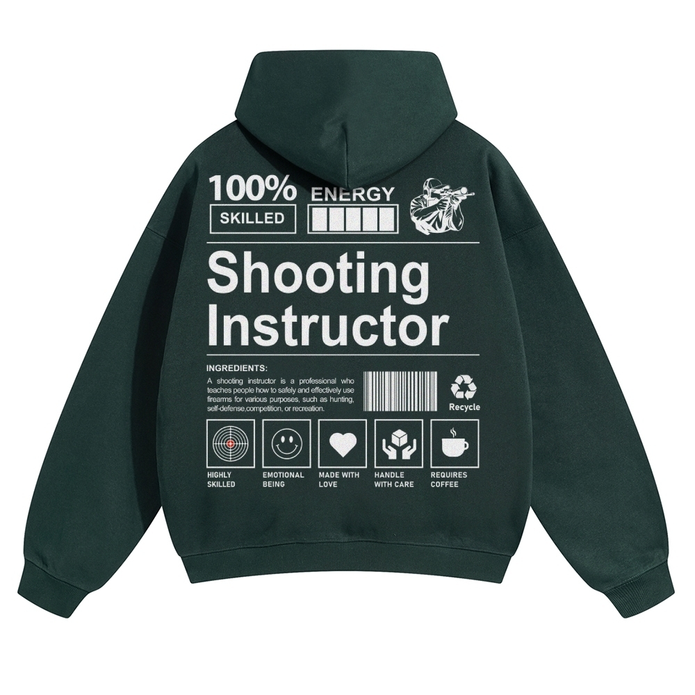 Shooting Instructor Unisex Casual Anime Print Hoodie-moweekender
