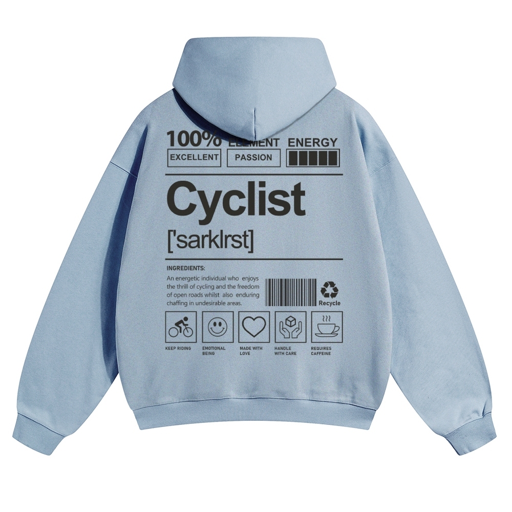 Cyclist Solid Color Hoodie