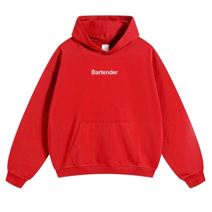 Bartender Unisex Casual Anime Print Hoodie-moweekender