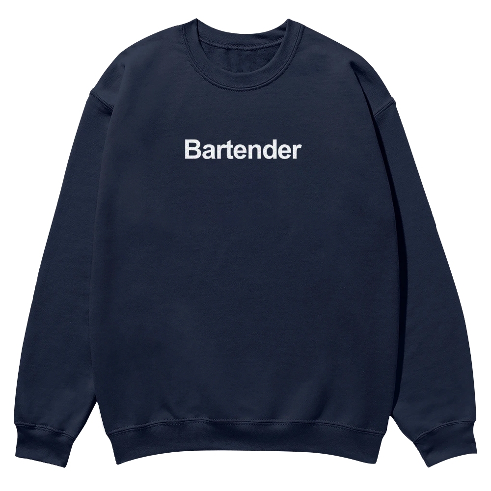 Bartender Printed Crew Neck Sweatshirt-moweekender