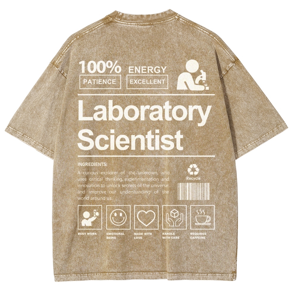 Laboratory Scientist Unisex Fit Washed T-Shirt-moweekender