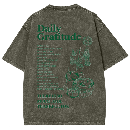 Grateful Aesthetic Summer Unisex Fit Washed T-Shirt-moweekender