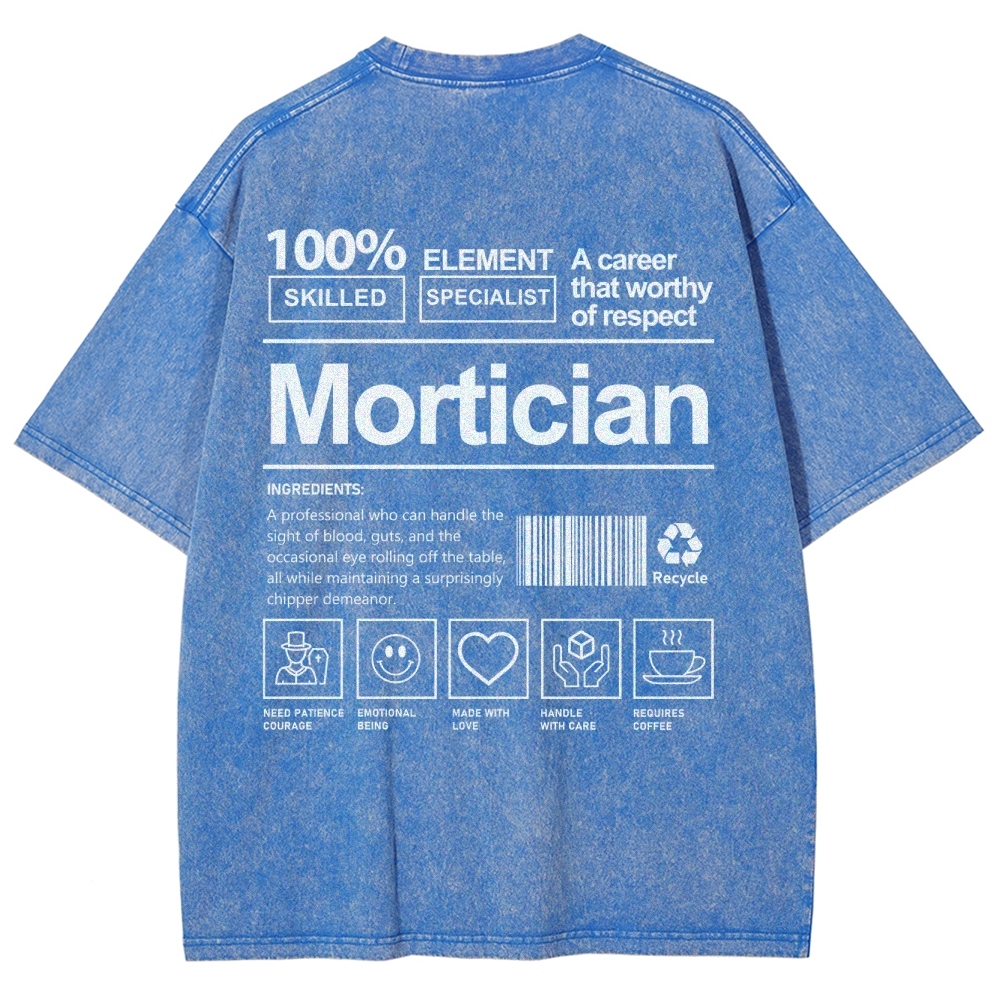 Mortician Unisex Fit Washed T-Shirt-moweekender