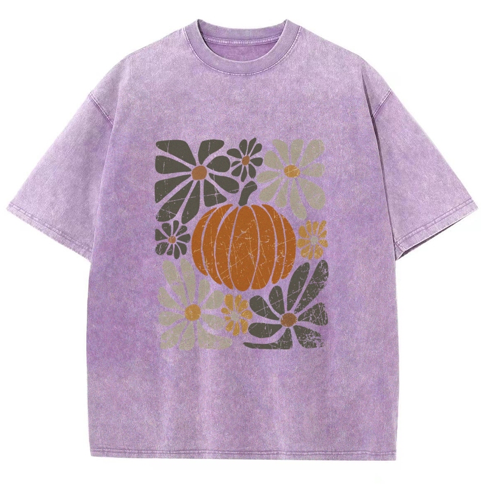Flowers Unisex Fit Washed T-Shirt-moweekender