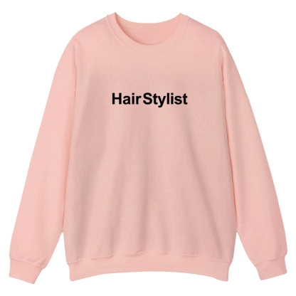 Hair Stylist Pattern Crew Neck Sweatshirt-moweekender
