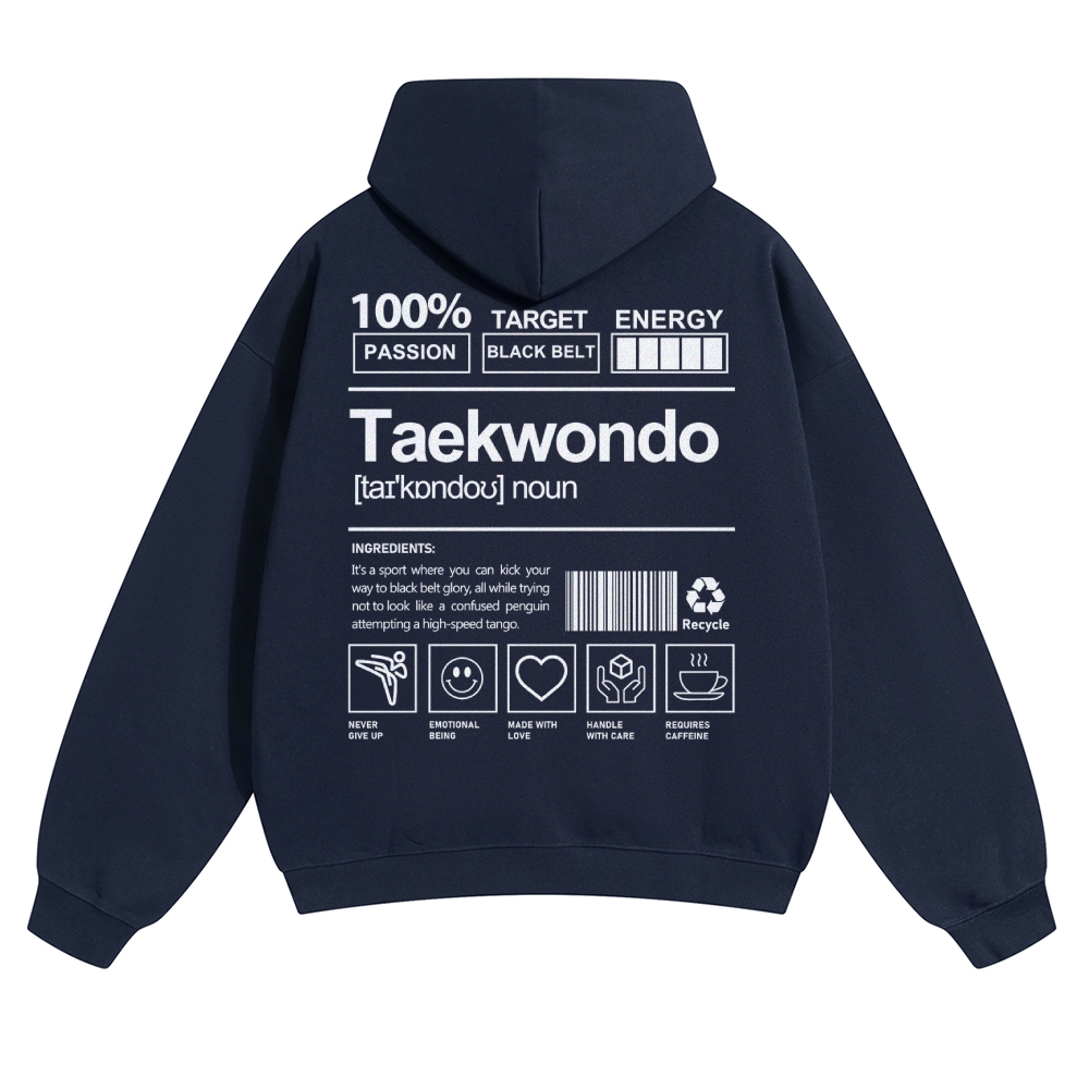 Taekwondo Unisex Casual Anime Print Hoodie-moweekender