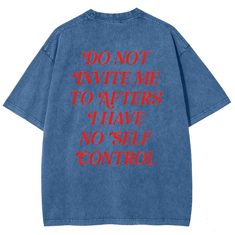 Do Not Invite Me To Afters Vintage Snowflake Washed T-Shirt-moweekender