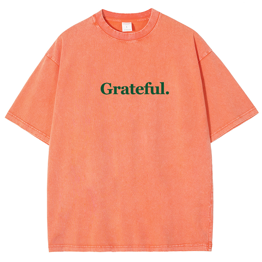 Grateful Aesthetic Summer Unisex Fit Washed T-Shirt-moweekender