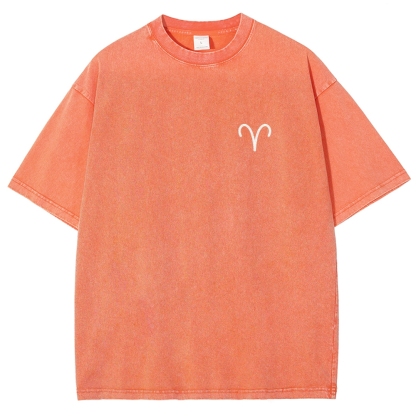 Aries Unisex Fit Washed T-Shirt