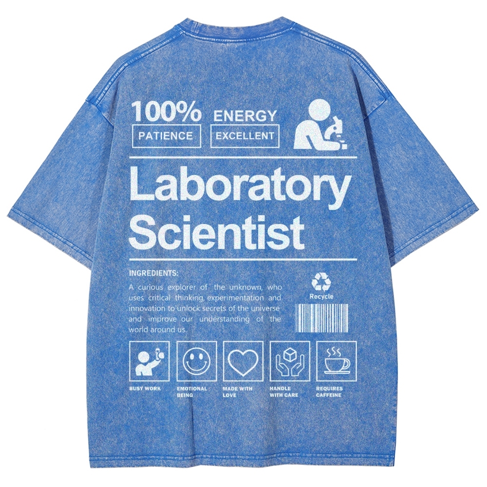 Laboratory Scientist Unisex Fit Washed T-Shirt-moweekender