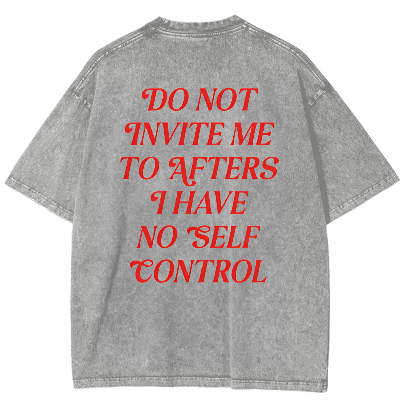 Do Not Invite Me To Afters Vintage Snowflake Washed T-Shirt-moweekender