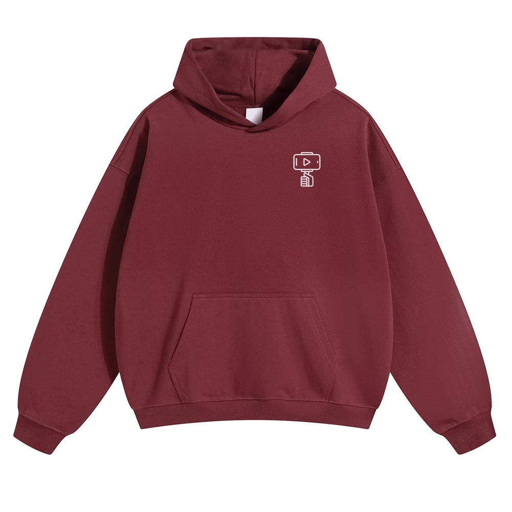 Vlogger Unisex Casual Anime Print Hoodie-moweekender