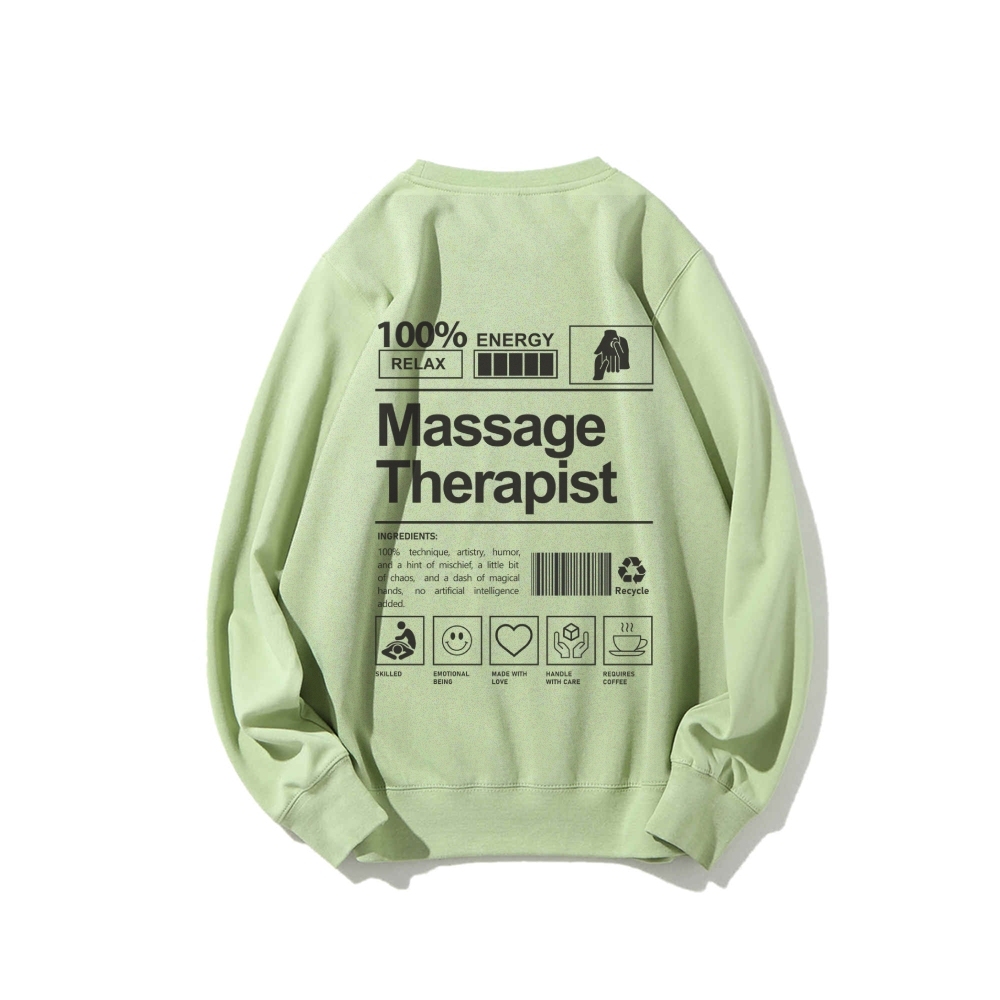 Massage Therapist Casual Crewneck Sweatshirt-moweekender