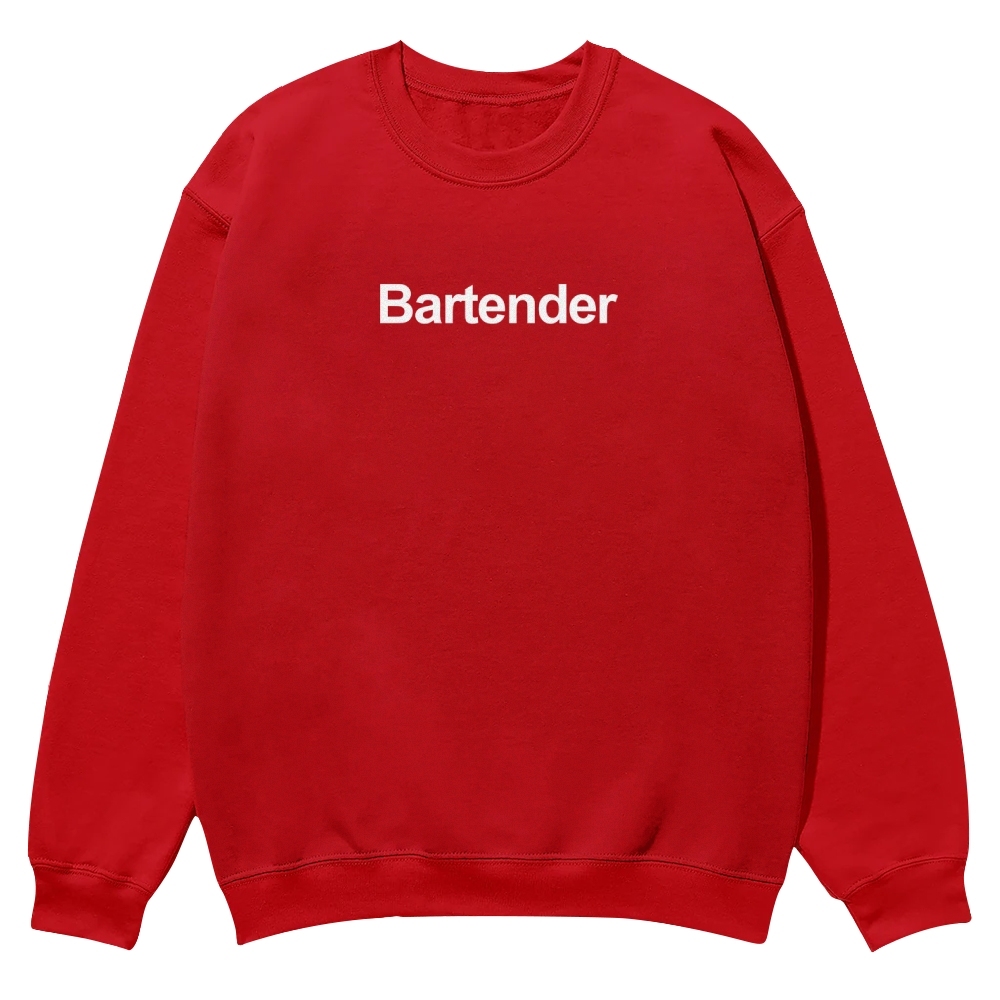 Bartender Printed Crew Neck Sweatshirt-moweekender