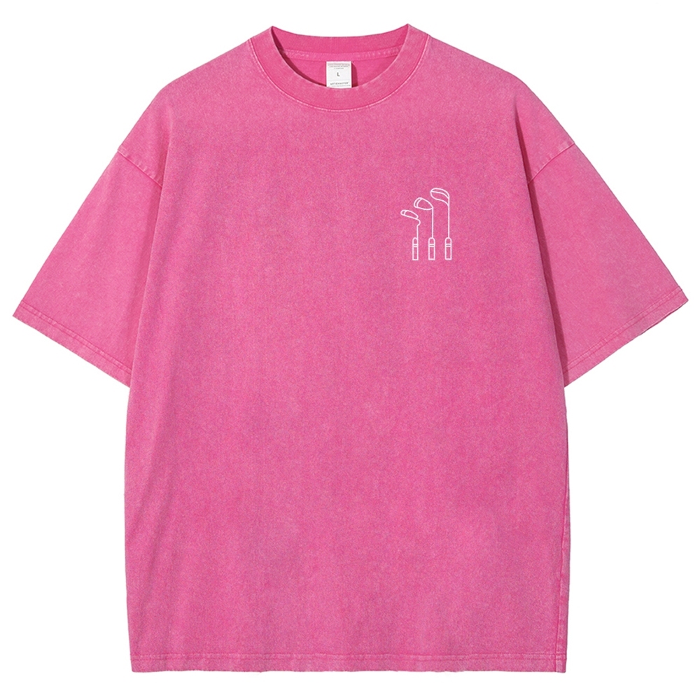 Golfer Unisex Fit Washed T-Shirt-moweekender