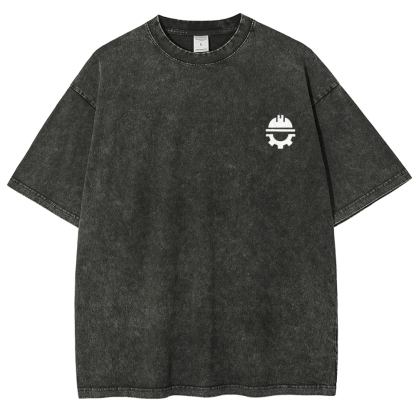 Civil Engineer Washed Vintage Short Sleeves T-Shirt-moweekender