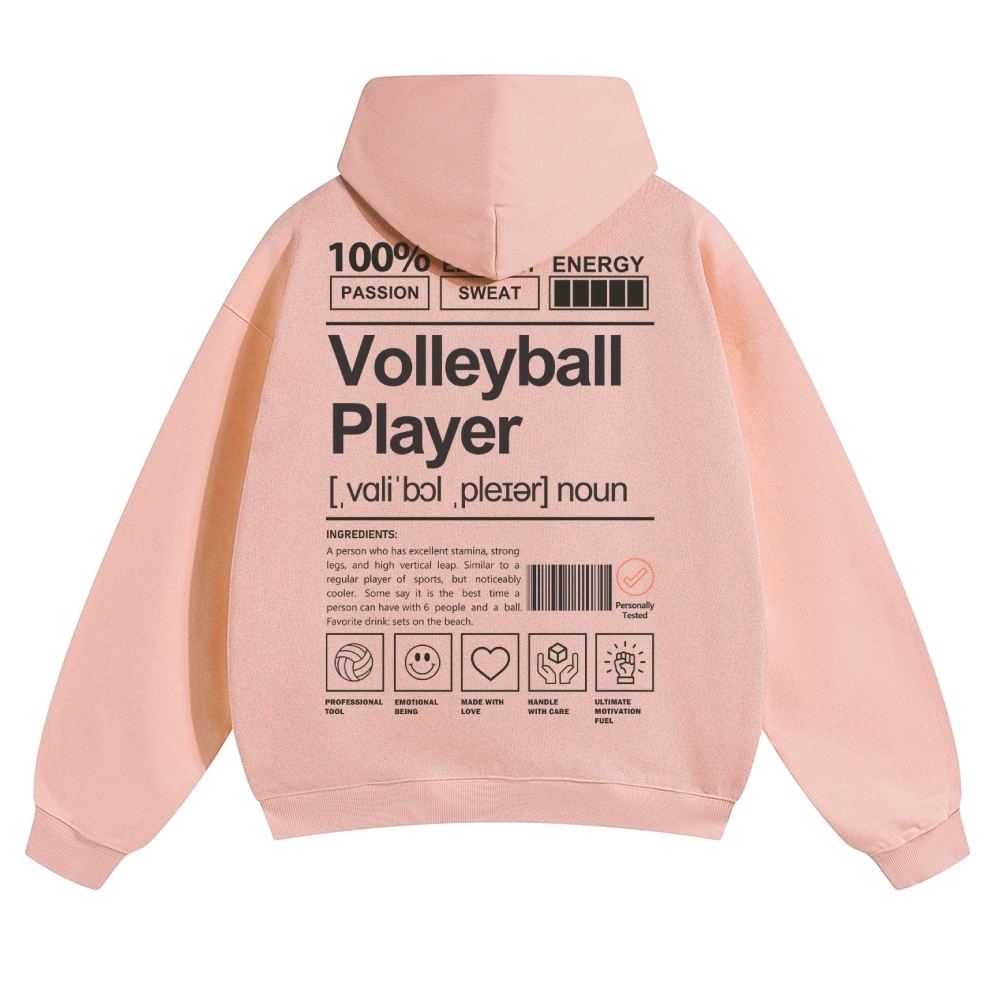 Volleyball Player Unisex Casual Anime Print Hoodie-moweekender