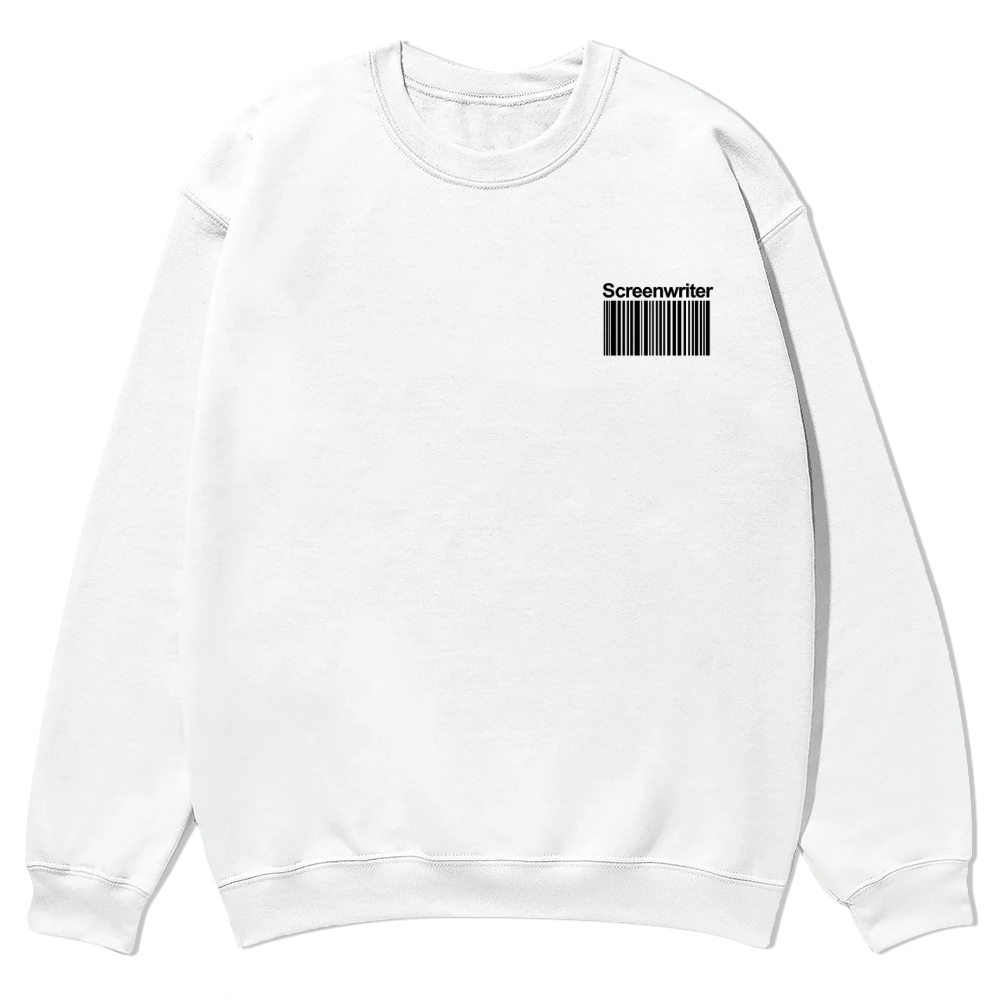 Screenwriter Printed Crew Neck Sweatshirt-moweekender