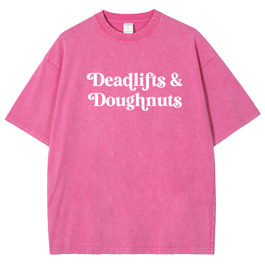 Deadlifts & Dounghts Unisex Fit Washed Oversized T-Shirt-moweekender