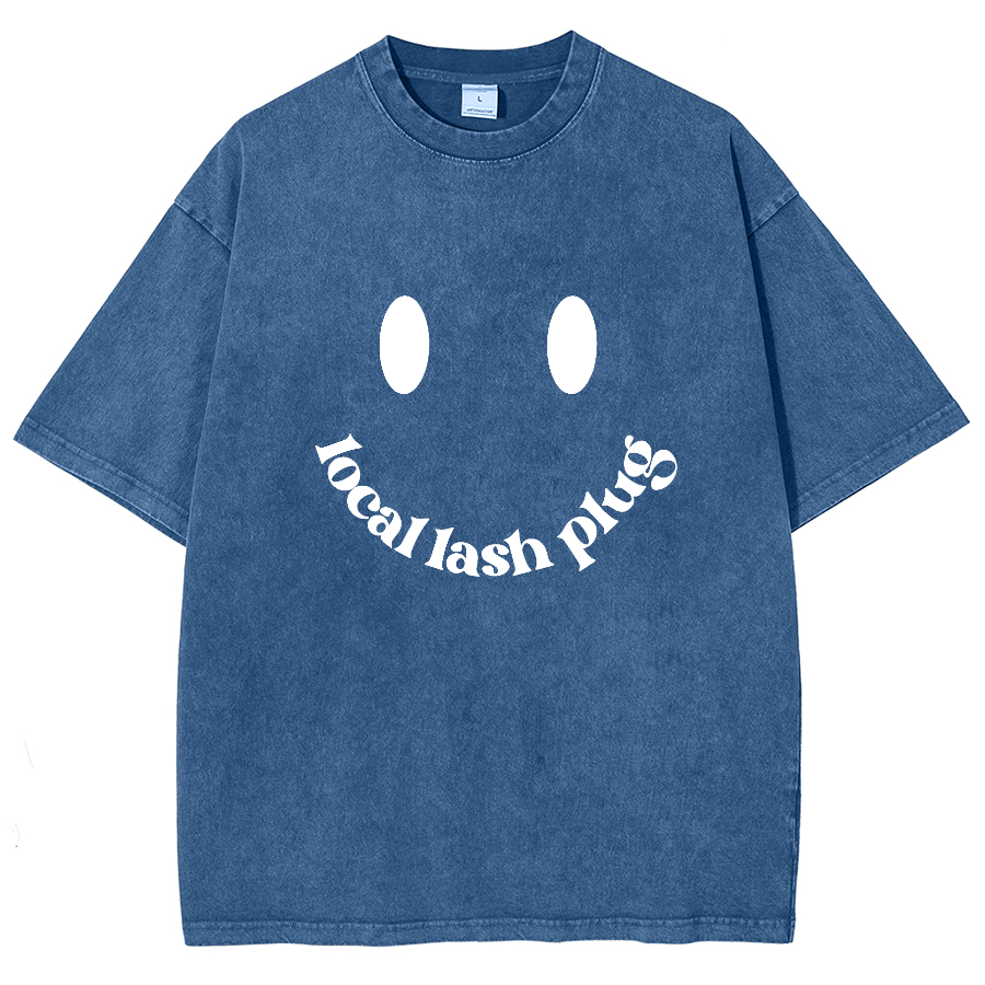 Local Lash Plug Unisex Fit Washed Oversized T-Shirt-moweekender