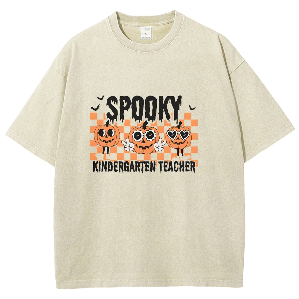 Halloween Unisex Fit Washed T-Shirt-moweekender