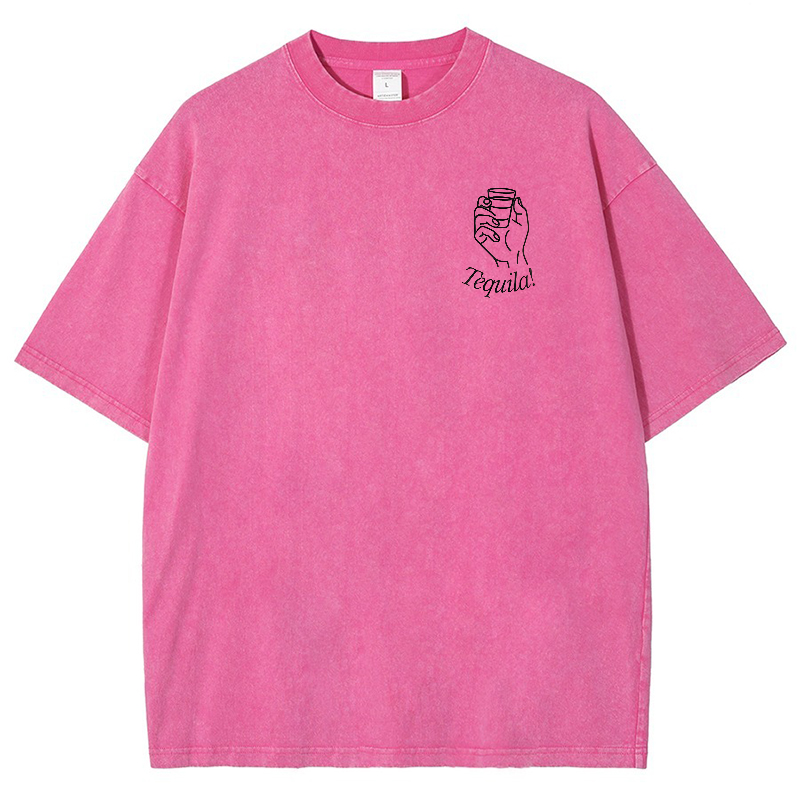 Bring the Tequila Vintage Snowflake Washed T-Shirt-moweekender