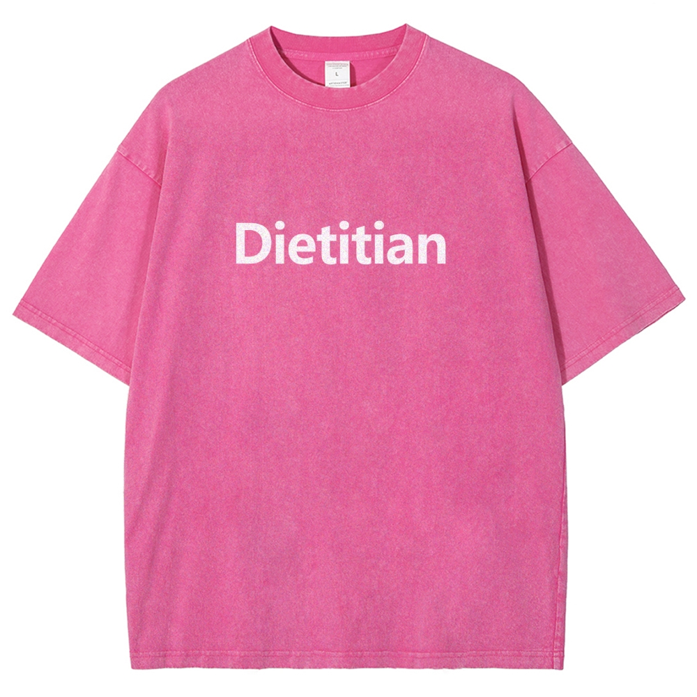 Dietitian Unisex Fit Washed T-Shirt-moweekender