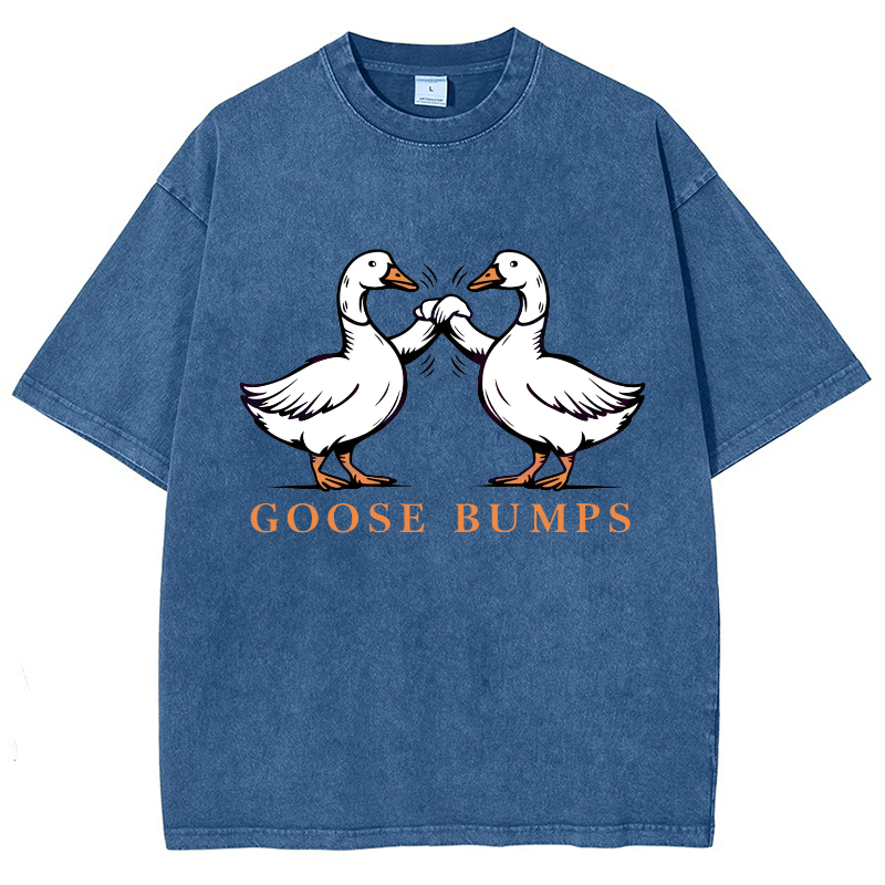 Goose Bumps Vintage Snowflake Washed T-Shirt-moweekender
