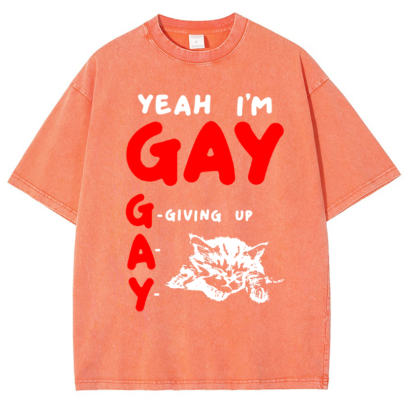 Give Up Vintage Snowflake Washed T-Shirt-moweekender