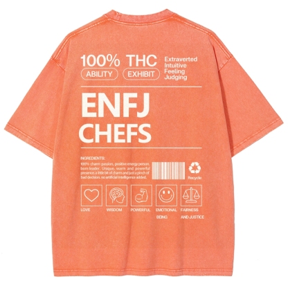 ENFJ  CHEFS WASHED T-SHIRT
