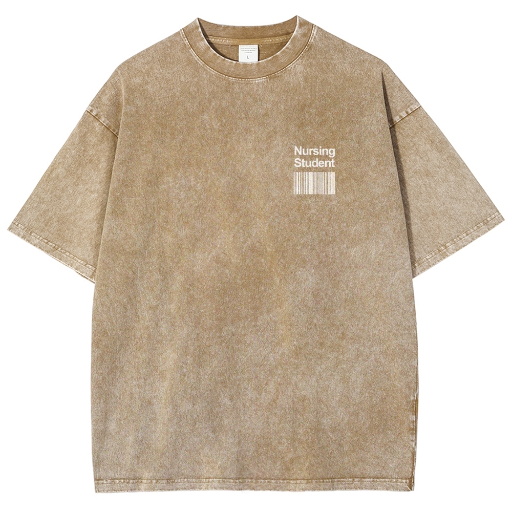Nursing Student Unisex Fit Washed T-Shirt