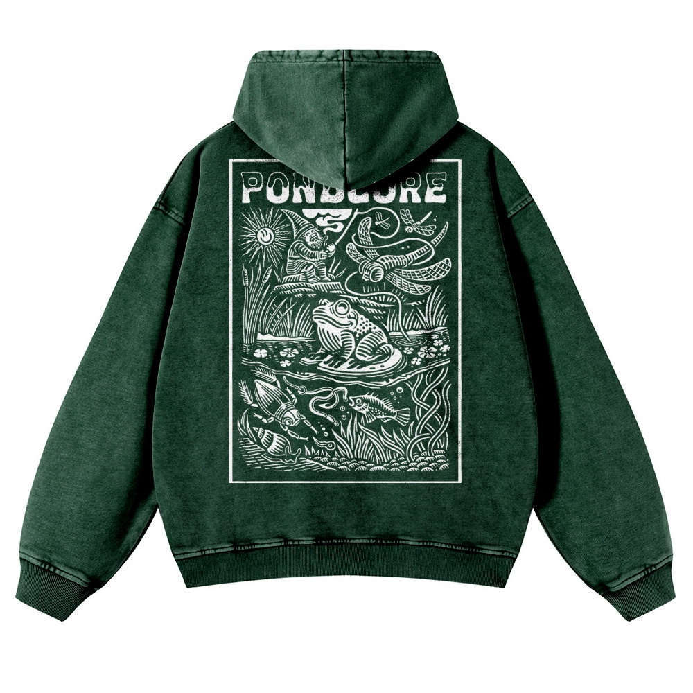 Dwarf Fishing Vintage Washed Hoodie-moweekender