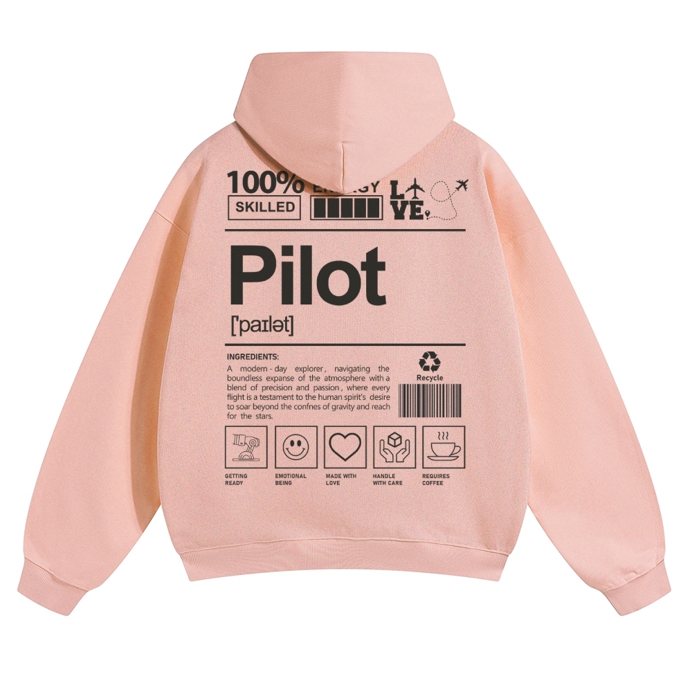 Pilot Solid Color Hoodie-moweekender