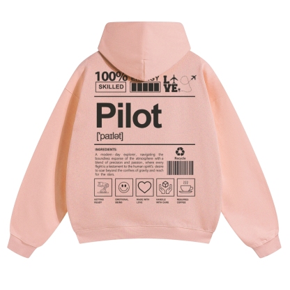 Pilot Solid Color Hoodie-moweekender