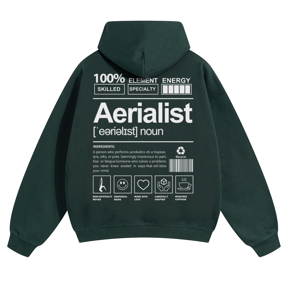 Aerialist Solid Color Hoodie-moweekender