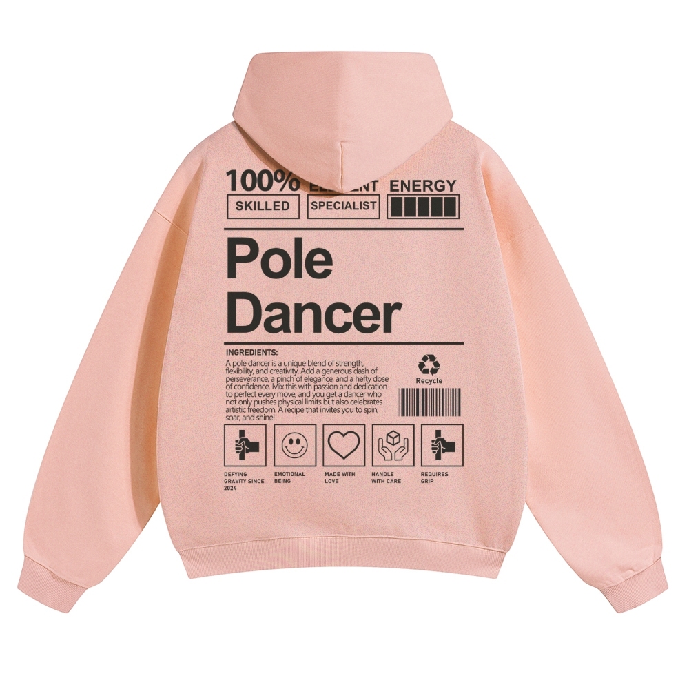 Pole Dancer Solid Color Hoodie