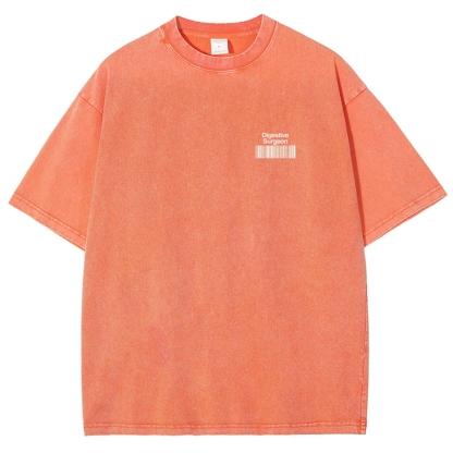 Digestive Surgeon Unisex Fit Washed T-Shirt-moweekender