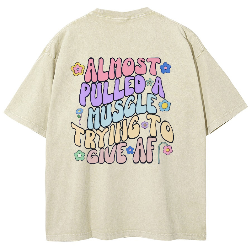 Almost Pulled A Muscle Trying To Give AF Vintage Snowflake Washed T-Shirt-moweekender