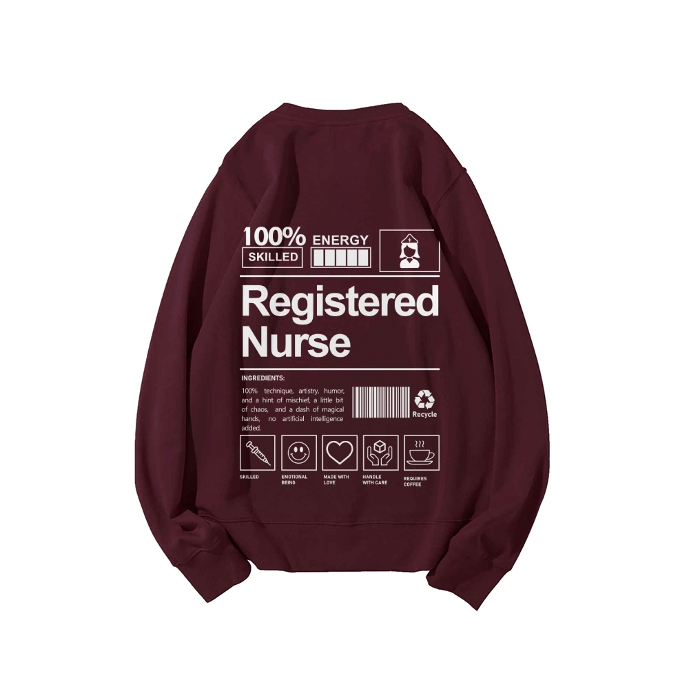 Registered Nurse Casual Crewneck Sweatshirt-moweekender
