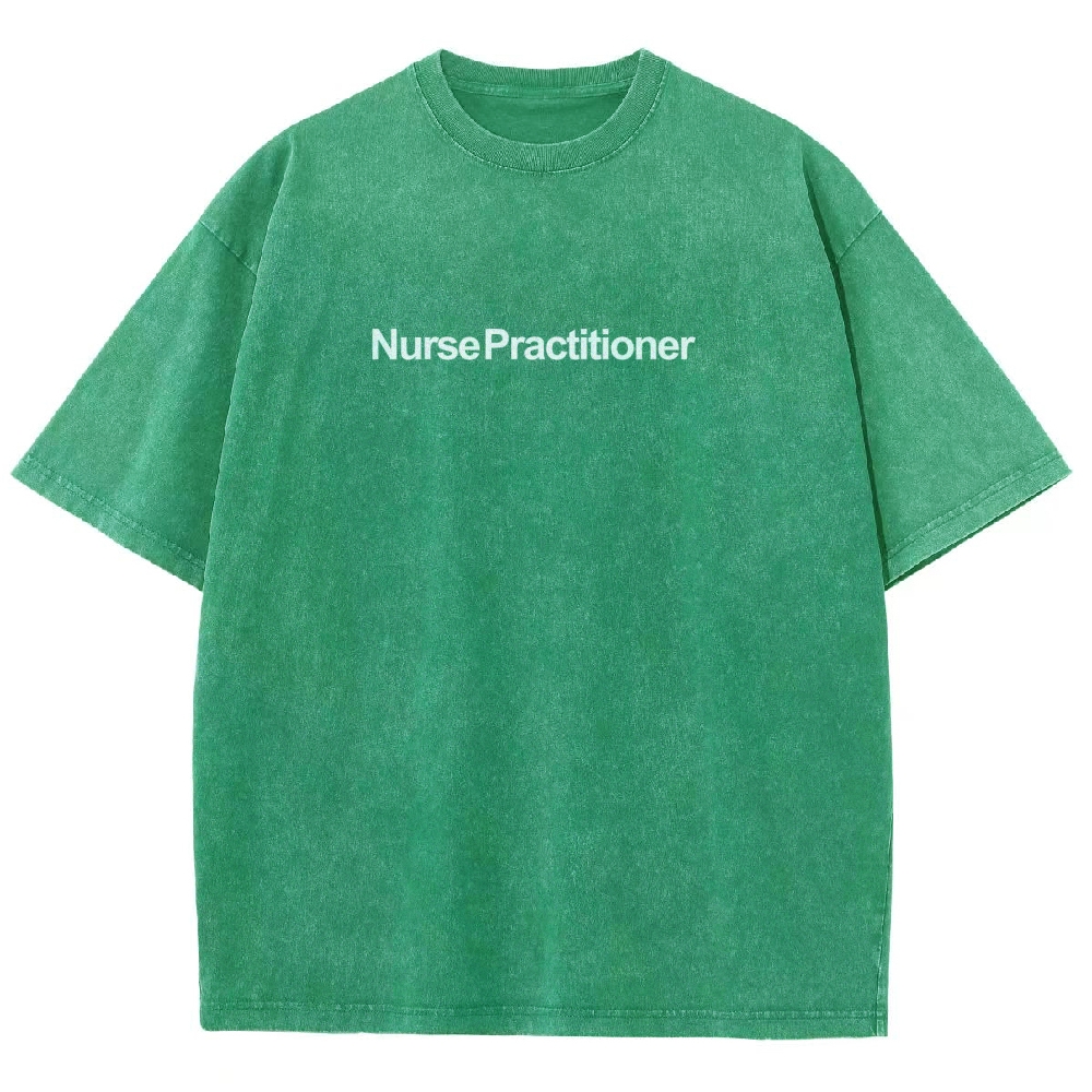 Nurse Practitioner Unisex Fit Washed T-Shirt-moweekender
